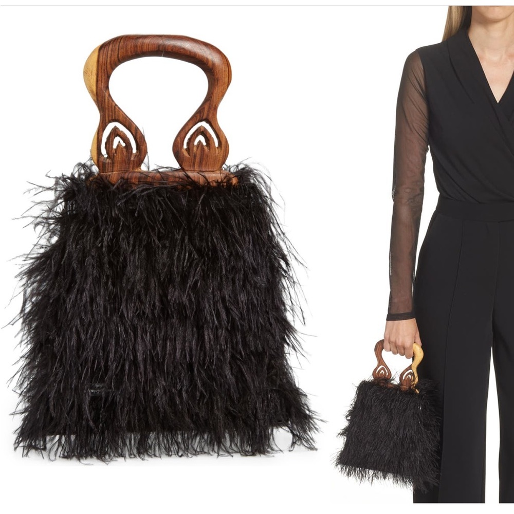 Nile Feather Handbag BROTHER VELLIES - ostrich feathers